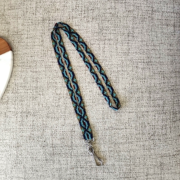 Huichol Beaded Art Key Badge Holder- Handmade - Picture 5 of 6